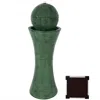 Sunnydaze Outdoor Polyresin Desert Spring Solar Powered Water Fountain With Battery Backup, Submersible Pump,