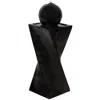 Sunnydaze Outdoor Polyresin Solar Powered Black Ball Water Fountain Feature With Led Light - 30" - Black