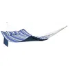 Sunnydaze Outdoor Quilted Double Hammock With Pillow And Curved Metal Spreader Bars