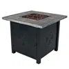 Sunnydaze Outdoor Smokeless Patio Propane Gas Fire Pit Table With Lava Rocks - 30" Square