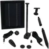 Sunnydaze Outdoor Solar Powered Water Pump And Panel Bird Bath Fountain Kit With Battery Pack And Remote Contr
