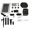 Sunnydaze Outdoor Solar Powered Water Pump And Panel Kit With Battery Pack And Led Light - 66 Gph - 36"