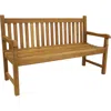 Sunnydaze Teak Outdoor Patio Garden Bench