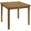 Sunnydaze Teak Outdoor Square Dining Table