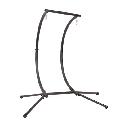 Sunnydaze Outdoor Steel Stand For Double Egg Chairs - Black