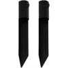 Sunnydaze Outdoor Universal Steel Metal Ground Spike Torch Stake For Patio And Lawn Torches - Black - 2pk