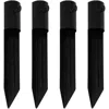 Sunnydaze Outdoor Universal Steel Metal Ground Stake Accessory For Patio And Lawn Torches - Black - 4pk