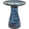 Sunnydaze Outdoor Weather-resistant Garden Patio Simply Elegant High-fired Smooth Ceramic Hand-painted Bird Ba
