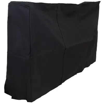 Sunnydaze Outdoor Weather-resistant Heavy-duty Durable Pvc Firewood Log Rack Holder Cover - 6' - Black
