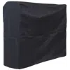 Sunnydaze Outdoor Weather-resistant Heavy-duty Polyester With Pvc Backing Firewood Log Rack Cover - 4' - Black