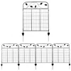 Sunnydaze Outdoor Winding Vines Steel Decorative Garden Fence Panels - 30" W Per Panel - 10' Overall - Black -