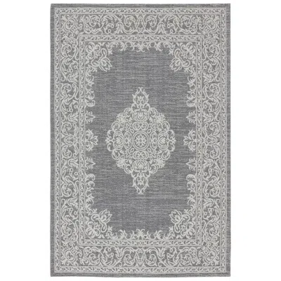 Sunnydaze Parisian Paradise Indoor Area Rug In Ash - 5 Ft. X 7 Ft.