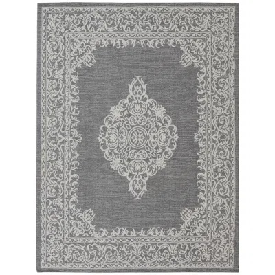 Sunnydaze Parisian Paradize Indoor Area Rug In Ash - 8 Ft. X 10 Ft.