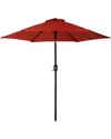 Sunnydaze Patio Market Umbrella W/ Tilt & Crank In Orange