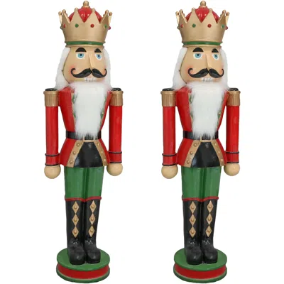 Sunnydaze Polyresin Matthias The Nutcracker Prince Christmas Holiday Decoration - 37" - 2pk