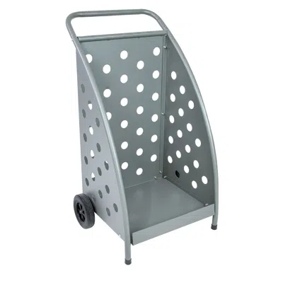 Sunnydaze Powder-coated Steel Log Cart - 34" H - Gray