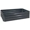 Sunnydaze Raised Hot Dip Galvanized Steel Rectangle Garden Bed For Plants, Vegetables, And Flowers - 48" L X 1