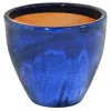 Sunnydaze Resort Outdoor/indoor High-fired Glazed Uv And Frost-resistant Ceramic Flower Pot Planter With Drain