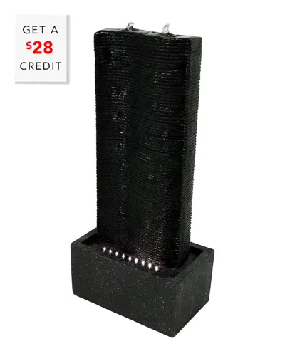 SUNNYDAZE SUNNYDAZE RIPPLING TOWER OUTDOOR WATER FOUNTAIN 31IN GARDEN & PATIO WATER FEATURE WITH $28 CREDIT