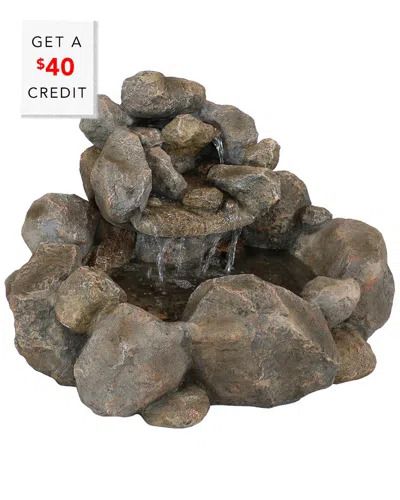 SUNNYDAZE SUNNYDAZE ROCKY RAVINE OUTDOOR WATER FOUNTAIN WITH $40 CREDIT