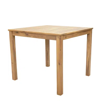 Sunnydaze Rodanthe Acacia Wood Outdoor Dining Table With Natural Oil Finish - 33.75" W