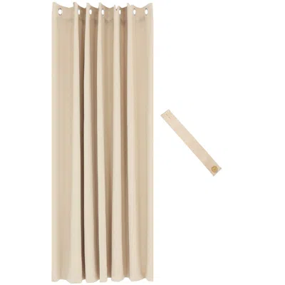 Sunnydaze Room Darkening Curtain Panel With Grommet Top - 101 X 83 In. - Beige In Neutral