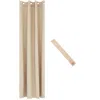 Sunnydaze Room Darkening Curtain Panel With Grommet Top - 52 X 107.5 In. - Beige