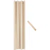 Sunnydaze Room-darkening Curtain Panel With Grommet Top - 52 X 120 In. - Beige