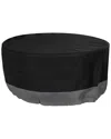 Sunnydaze Round 2-tone Outdoor Fire Pit Cover In Grey