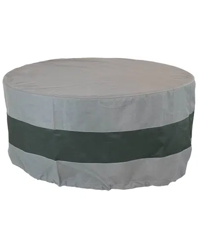Sunnydaze Round 2-tone Outdoor Fire Pit Cover In Grey