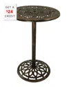 Sunnydaze Round Bar-height Cast Iron Outdoor Patio High Top Pub Table With $24 Credit In Bronze