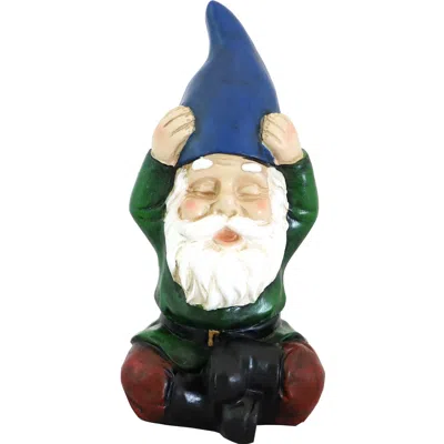 Sunnydaze Sage The Yoga Garden Gnome Lightweight Indoor/outdoor Resin Lawn And Garden Statue - 11" H