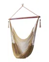 Sunnydaze Soft Polyester Extra-large Hanging Rope Caribbean Hammock Chair In Brown