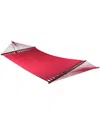 Sunnydaze Soft-spun Double 2-person Outdoor Caribbean Spreader Bar Hammock In Red