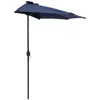 Sunnydaze Solar Wall Umbrella With Led Lights