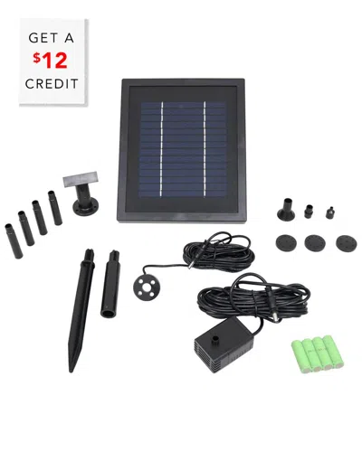 SUNNYDAZE SUNNYDAZE SOLAR PUMP AND PANEL LED LIFT FOUNTAIN KIT WITH BATTERY 65 GPH 47-INCH WITH $12 CREDIT