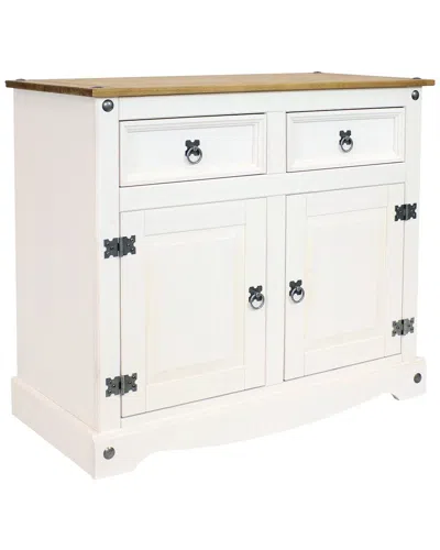 SUNNYDAZE SUNNYDAZE SOLID PINE 2-DRAWER SIDEBOARD
