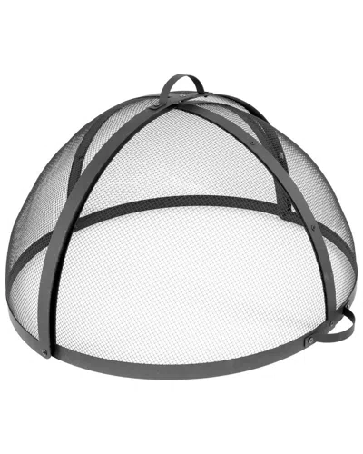 Sunnydaze Spark Screen 32in Diameter Steel Easy Access Lid Protector For Fire Pit In Gray