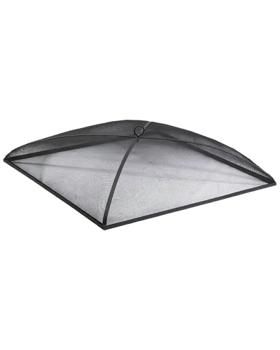 Sunnydaze Spark Screen 36in Square Heavy-duty Steel Mesh Fire Pit Cover Accessory In Black