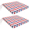 Sunnydaze Square Indoor/outdoor Seat Cushions With Ties - 17" Square X 2" Thick - 2-pack