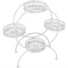 Sunnydaze 4-tier Ferris Wheel Indoor Outdoor Flower Plant And Flower Stand