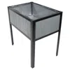 Sunnydaze Steel-framed Acacia Wood Raised Garden Bed With Legs - 30.75-inch H - Removable Planter Bag