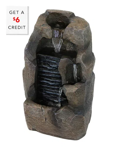 SUNNYDAZE SUNNYDAZE STONY ROCK WATERFALL INDOOR TABLETOP FOUNTAIN WITH $6 CREDIT
