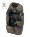 Sunnydaze Indoor Home Office Decorative Resin Stony Rock Waterfall Tabletop Water Fountain - 11" - Gray In Grey