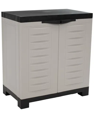 Sunnydaze Storage Cabinet With Adjustable Shelf In Gray