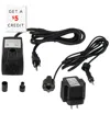 Sunnydaze Indoor/outdoor Small Fountain Or Aquarium Pump With White Led Light And Transformer - 200 Gph - 12 V In Black