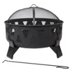 Sunnydaze Steel Nordic Inspired Fire Pit