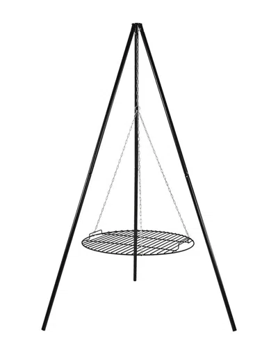Sunnydaze Tripod With Coo Grate Outdoor Grilling Set In Black