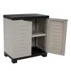 Sunnydaze Versatile Plastic Storage Cabinet With Adjustable Shelf - 25.5"