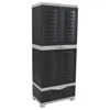 Sunnydaze Versatile Storage Cabinet With 3 Adjustable Shelves And Lockable Doors - 57.5"